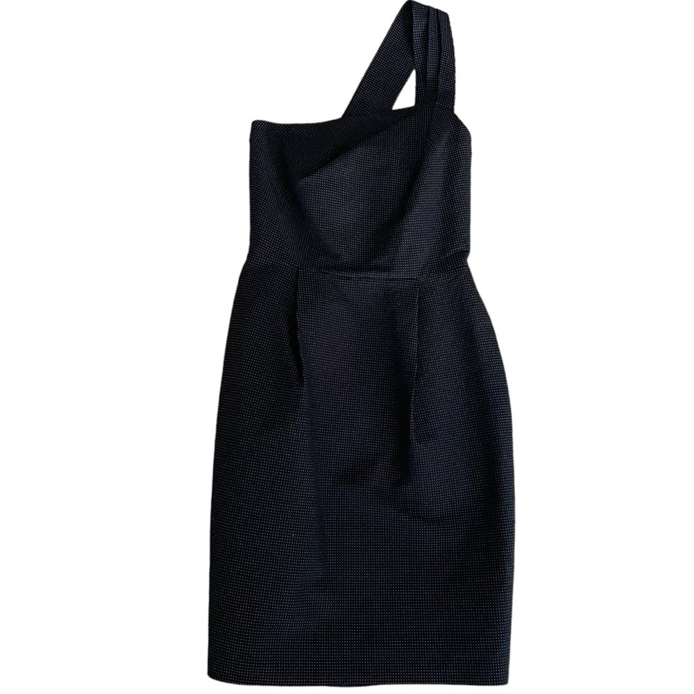 Amaya Arzuaga | Spanish Designer one shoulder black cocktail dress women XS EU38 - Picture 8 of 16